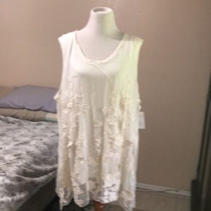 Womens Blouse Dress or Casual embroidered Double Lined